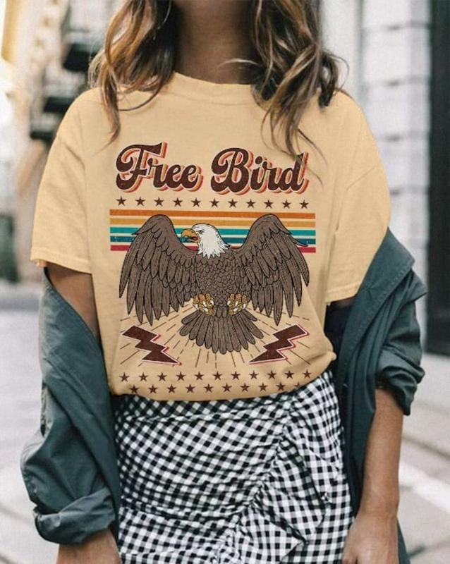 Free Bird T-Shirt, Oversized Tee, Trendy TT-Shirt, Hippie Floral Tee swampdonkey shirt Hoodie, Sweatshirt | HypeDripTees.com