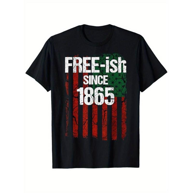 Free-ish Since 1865 Juneteenth Flag T-Shirt
