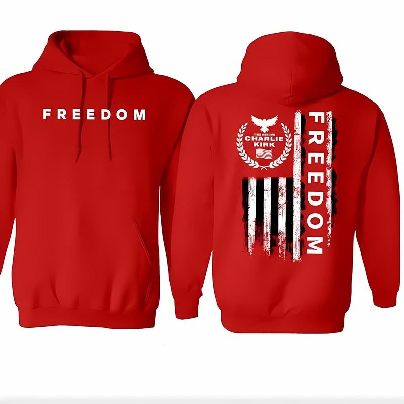 Freedom 14th October Wear Red On Birthday Charliie Kirrk Shirt Hoodie Sweatshirt | HypeDripTees.com