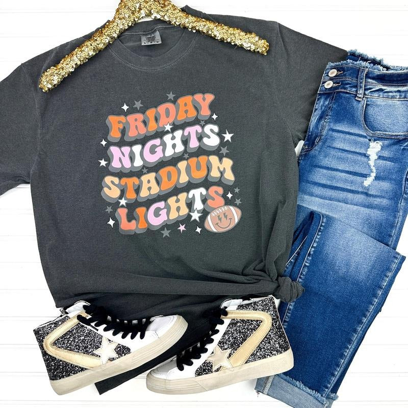 Friday Lights Comfort Colors T-Shirt Hoodie, Sweatshirt | HypeDripTees.com