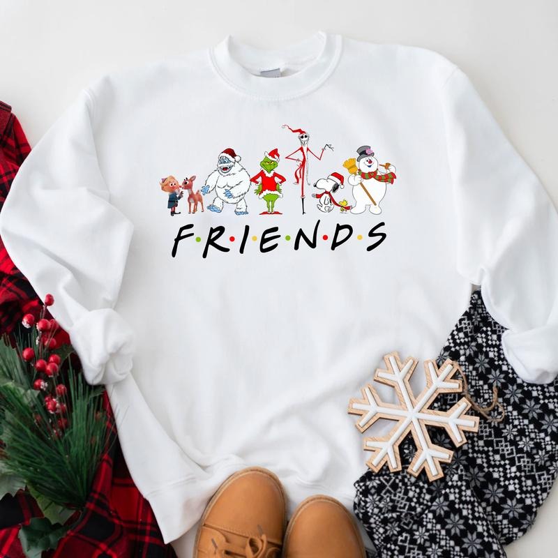 Friends Christmas Sweatshirt T-Shirts, Hoodie | HypeDripTees.com
