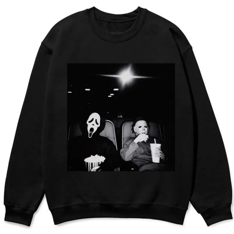 Friends Halloween Michael Myers Sweatshirt Funny Halloween Shirt Serial Killer Sweatshirt 80s 90s Horror Movie Lovers...