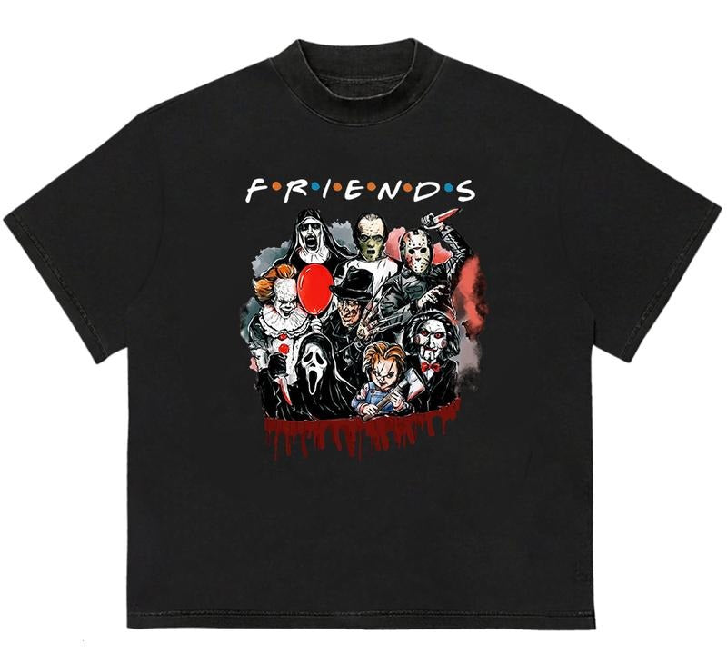 Friends Horror Movie T-Shirt Cotton and Machine Washable Perfect Gift for Fans Hoodie, Sweatshirt | HypeDripTees.com