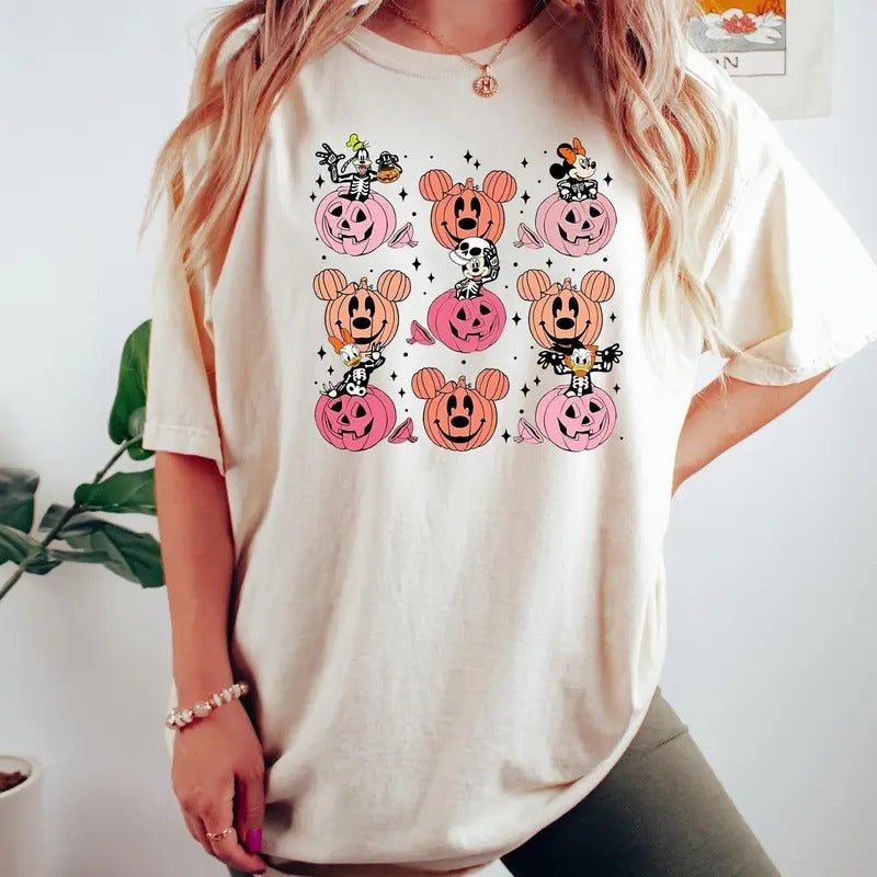 Friends Skeleton Pumpkin Halloween Shirt, Not So Scary Halloween Party 2024, WDW Family Halloween Gift Hoodie, Sweatshirt
