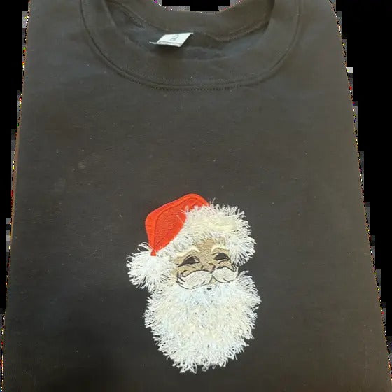 Fringe Santa Embroidered Crewneck Sweatshirt T-Shirts, Hoodie | HypeDripTees.com