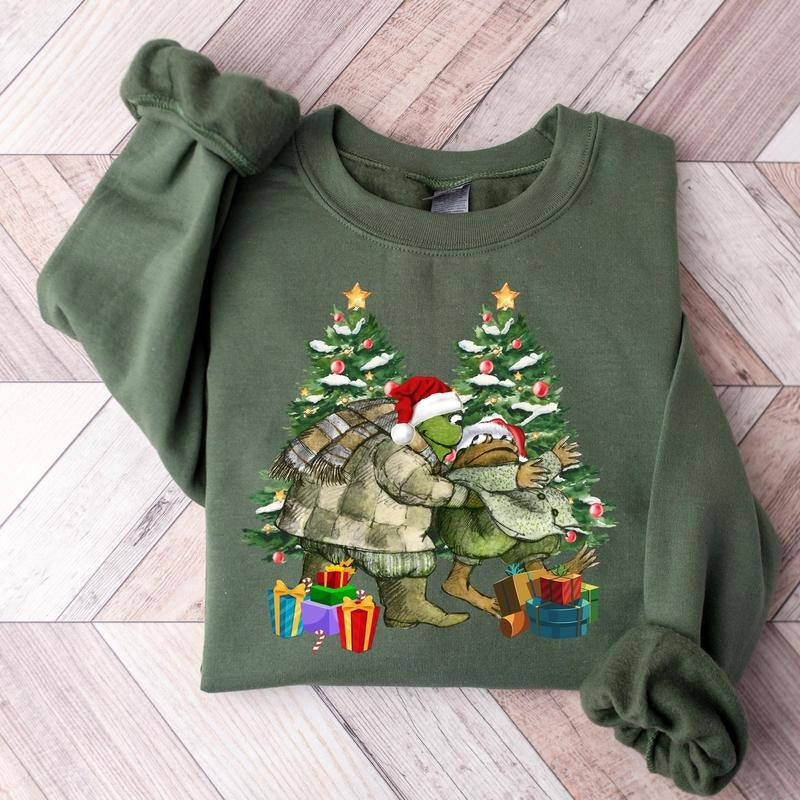 Frog Toad Snowman Classic Book Lover Shirt Fabric Cotton Menswear T-Shirts, Hoodie, Sweatshirt