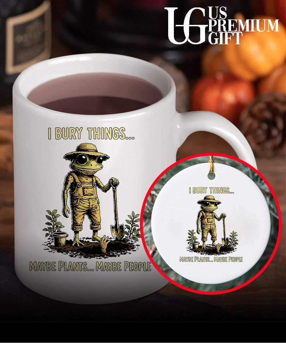 Frog Gardner I bury things maybe plants maybe people shirt