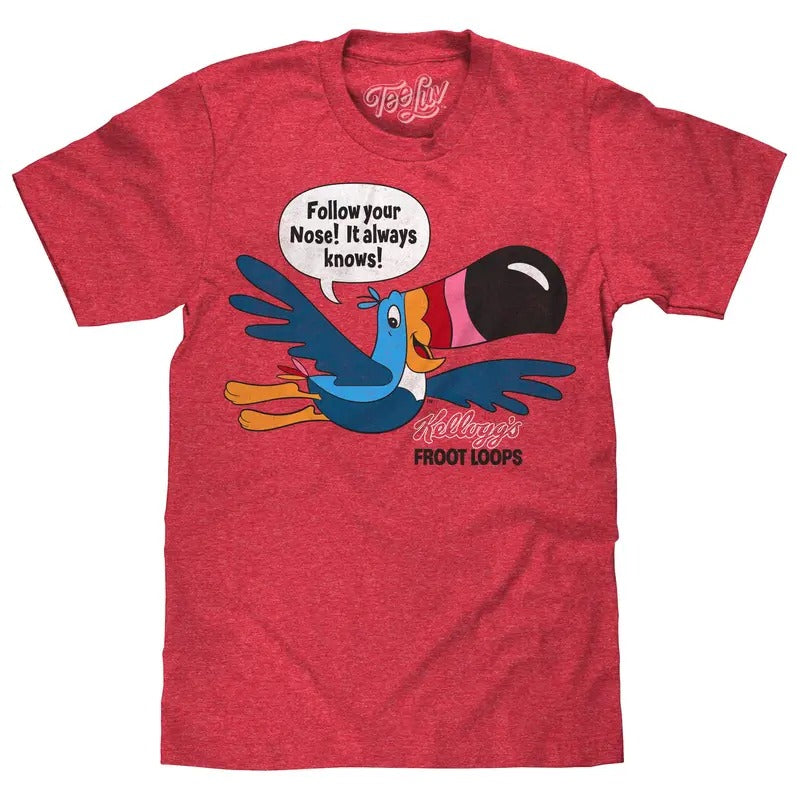 Froot Loops Toucan Sam T-Shirt - Red Hoodie, Sweatshirt | HypeDripTees.com