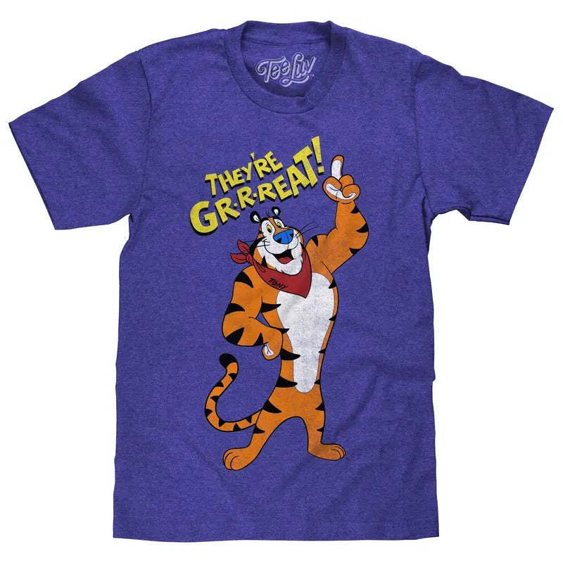 Frosted Flakes Tony The Tiger T-Shirt - Royal Blue Hoodie, Sweatshirt | HypeDripTees.com