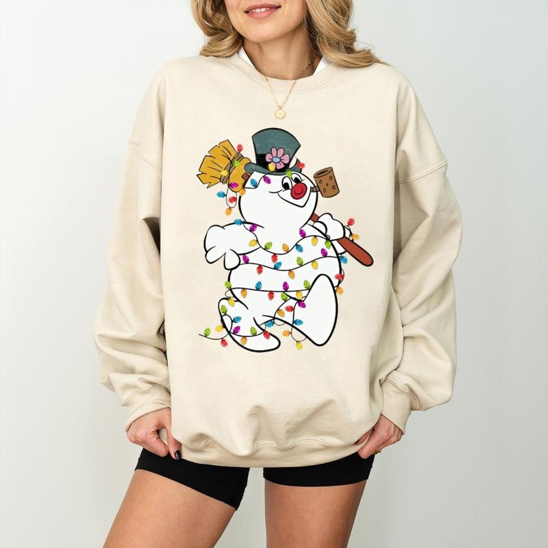 Frosty The Snowman Christmas Sweatshirt, Merry Christmas Shirt, Snowman Shirt,  Frosty and Friends Rudolph Clothing,...