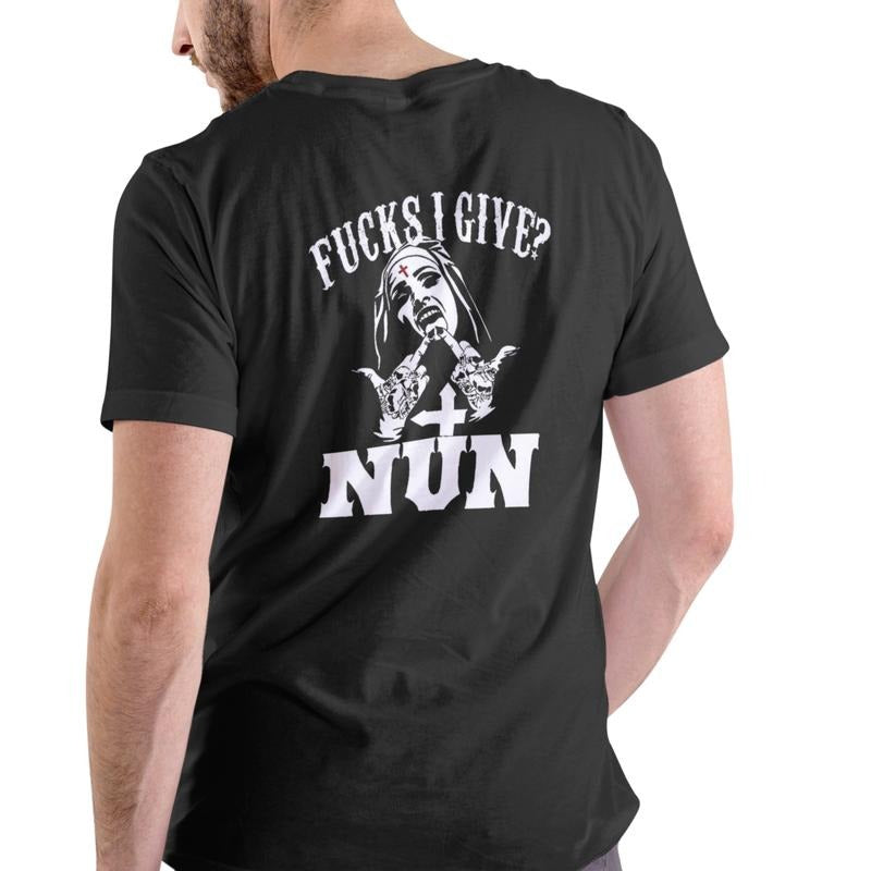 Fs I GIVE NUN T Shirt, Unisex, Cotton Hoodie, Sweatshirt | HypeDripTees.com