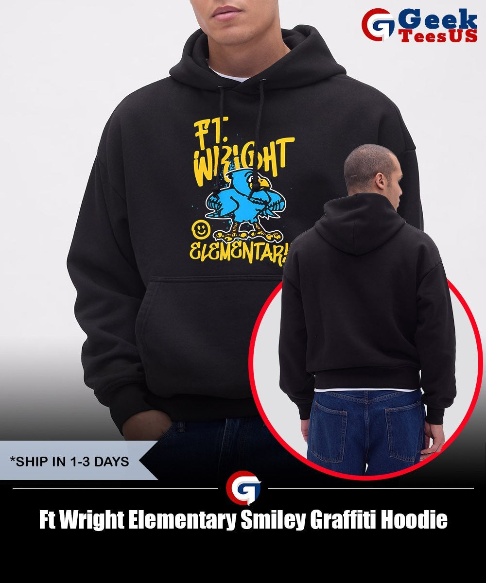 Ft Wright Elementary Smiley Graffiti shirt