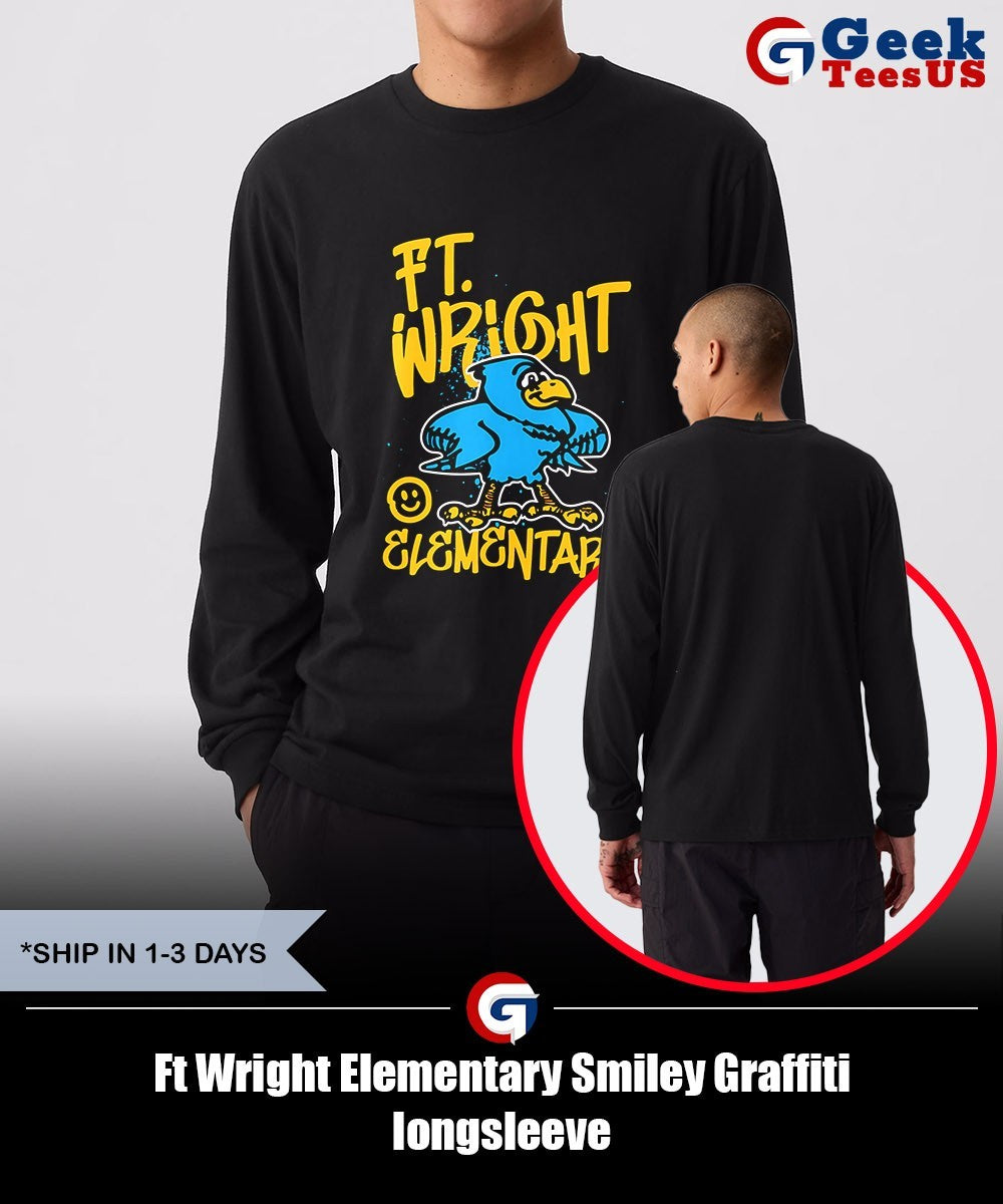 Ft Wright Elementary Smiley Graffiti shirt