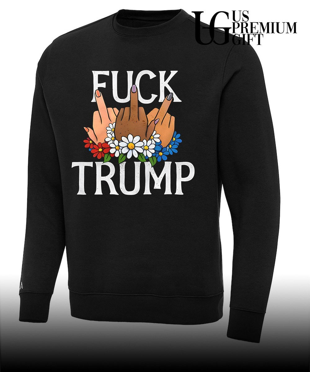 Fuck Trump middle finger shirt