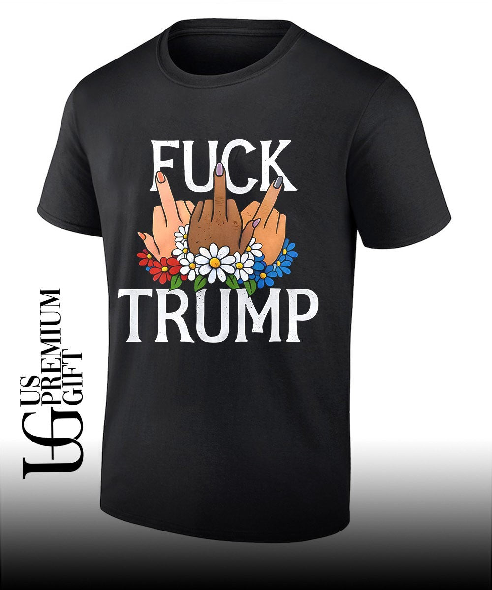 Fuck Trump middle finger shirt