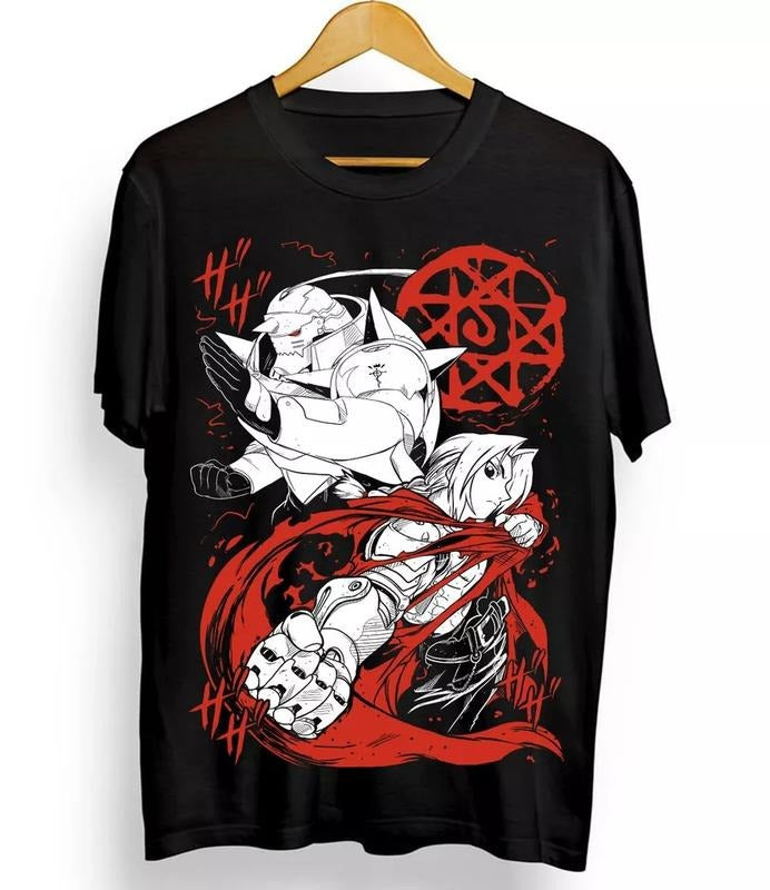 Fullmetal Alchemist T-Shirt Brotherhood Alphonse Elric Black Shirt Tee Hoodie, Sweatshirt | HypeDripTees.com