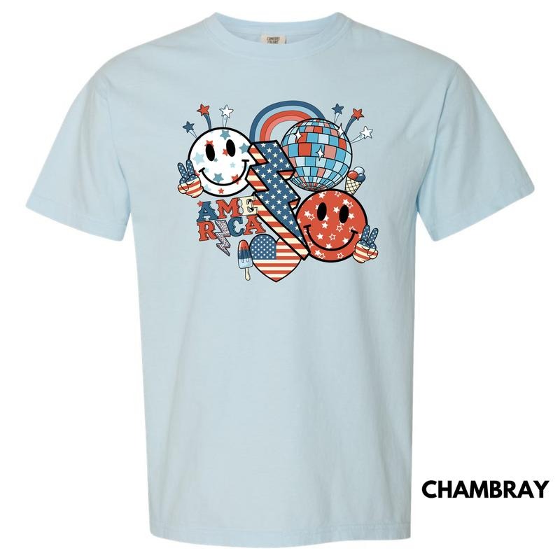 Fun America Collage Comfort Colors T-Shirt 'NLB' Hoodie, Sweatshirt | HypeDripTees.com