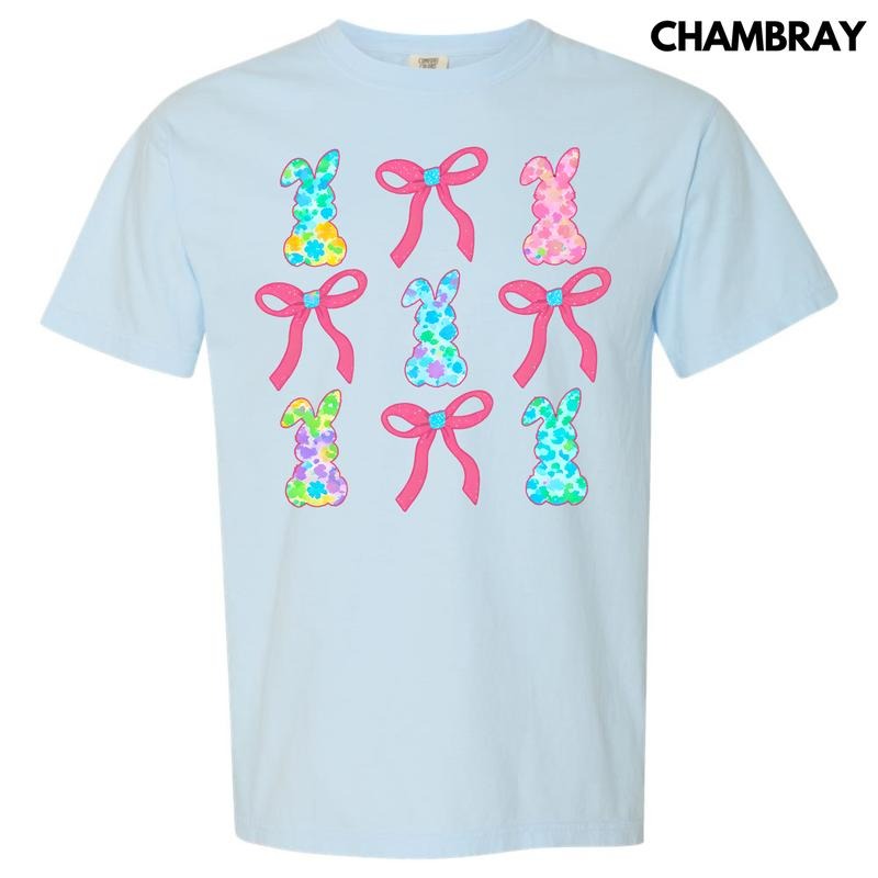 Fun Bunny Bow Collage Comfort Colors T-Shirt 'NLB' Hoodie, Sweatshirt | HypeDripTees.com