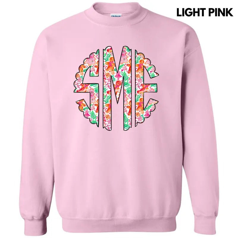 Fun Gingerbread Christmas Monogram Sweatshirt 'NLB' T-Shirts, Hoodie | HypeDripTees.com