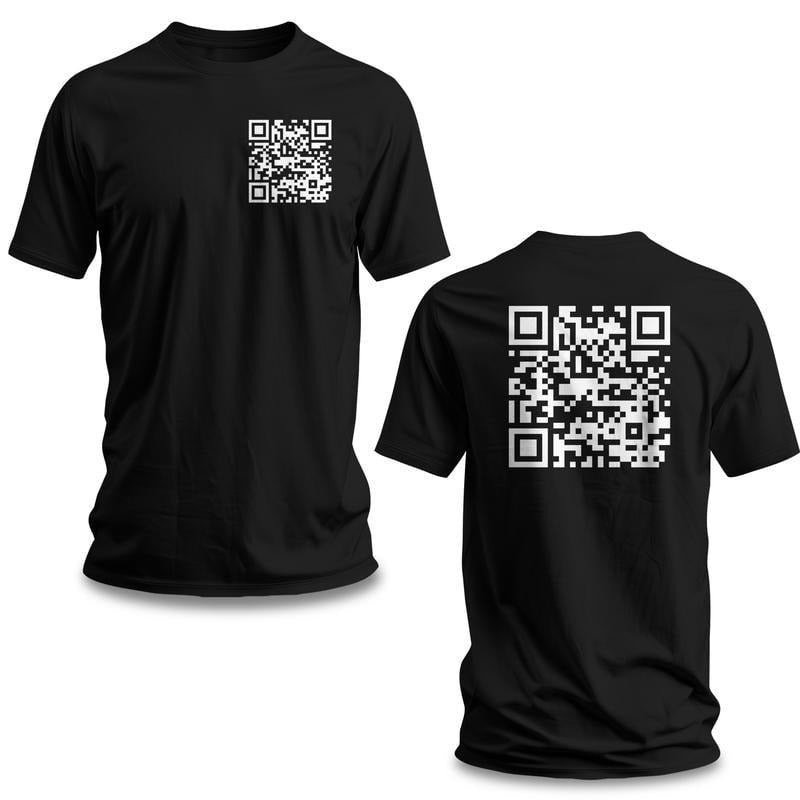 Funny "FU" QR Code Men's T-Shirt Classic Cotton Hoodie, Sweatshirt | HypeDripTees.com
