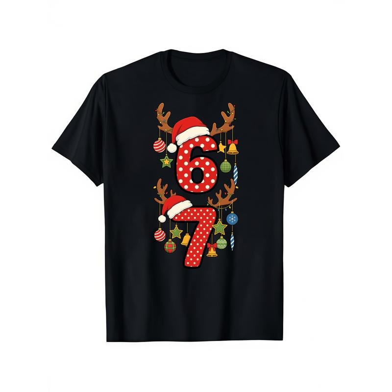 Funny 67 Six Seven Christmas Unisex Xmas 6 7 T-Shirt Hoodie, Sweatshirt | HypeDripTees.com