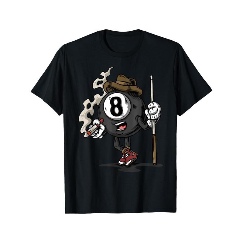 Funny 8 Ball Billiard Pool Player Eight Ball Billiards T-Shirt Made in USA Hoodie, Sweatshirt | HypeDripTees.com