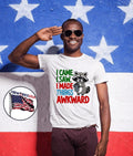 Funny Animal I Came I Saw Made Things Awkward Raccoon T-Shirt