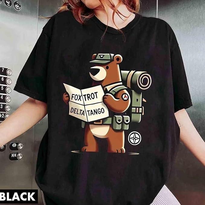 Funny B.ear Reading Foxtrots Deltas Tangos Anti Trump Shirt Hoodie, Sweatshirt | HypeDripTees.com