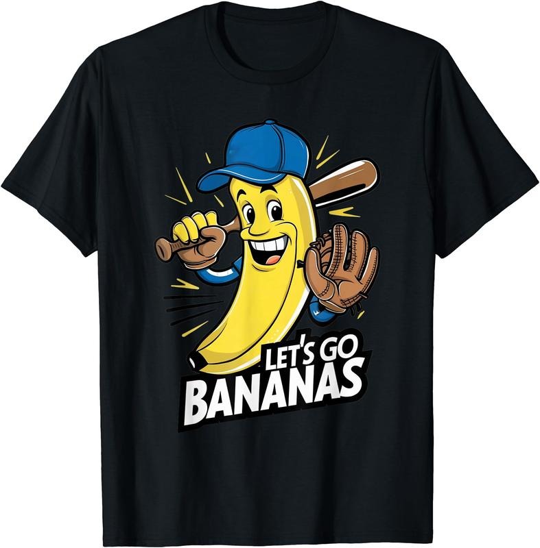 Funny Banana Shirts Shirts Lets Go Bananas Cotton Short Sleeve T-Shirts, Hoodie, Sweatshirt