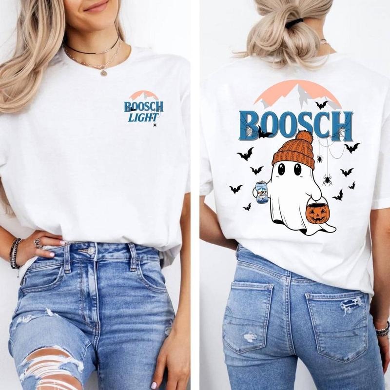 Funny Boosch Hallowen Shirt, Cute Ghost Shirt Gift, Halloween 2025 Shirt Hoodie, Sweatshirt | HypeDripTees.com