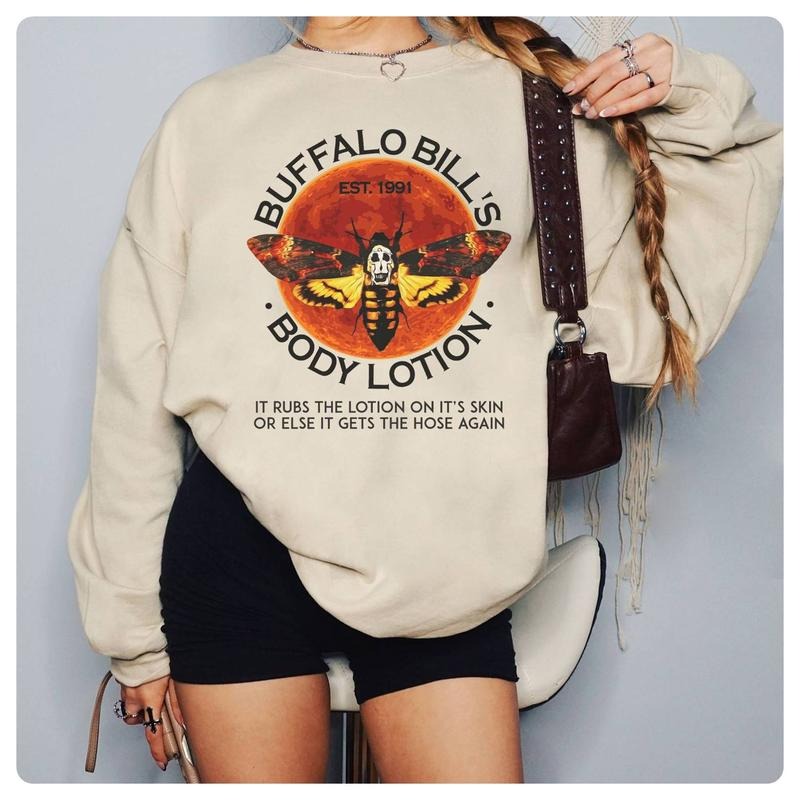 Funny Buffalo Bill's Body Lotion TShirt Halloween Horror Shirt The Silence Of The Lambs TShirt Trick or Treat Shirt...