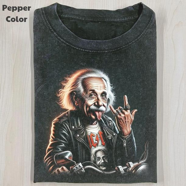 Funny Character Vintage Graphic Tee, Albert Einstein Gang T-Shirt, Unisex Meme Cringe Funny Shirt, Menswear Womenswear...