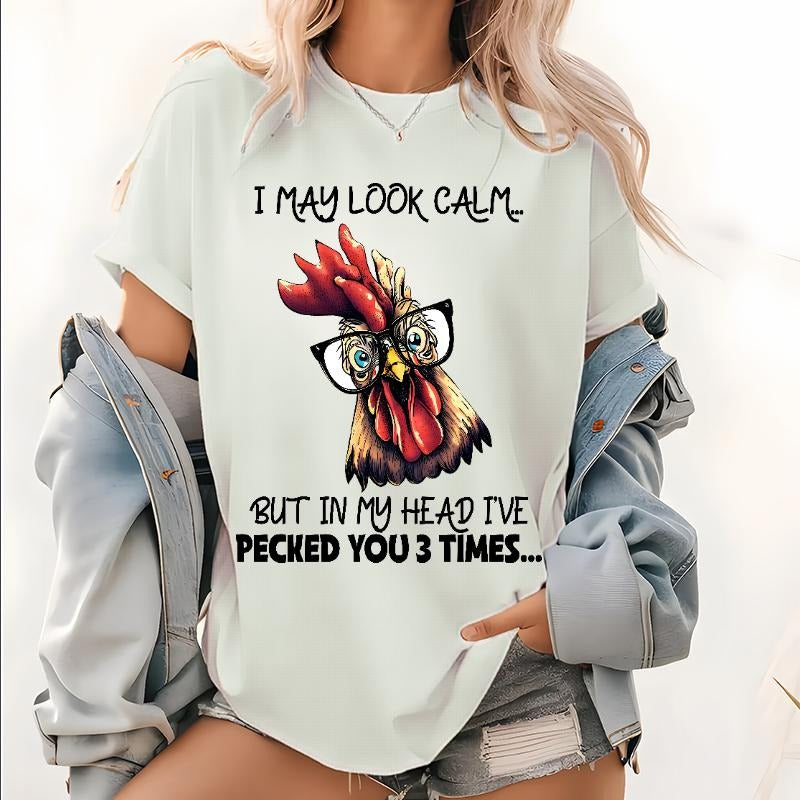 Funny Chicken T Shirt, Rooster Tops, Camping Tee, Chicken Lover Shirt, Sarcastic Shirt, Chicken Shirt, Funny Gift, Animal...