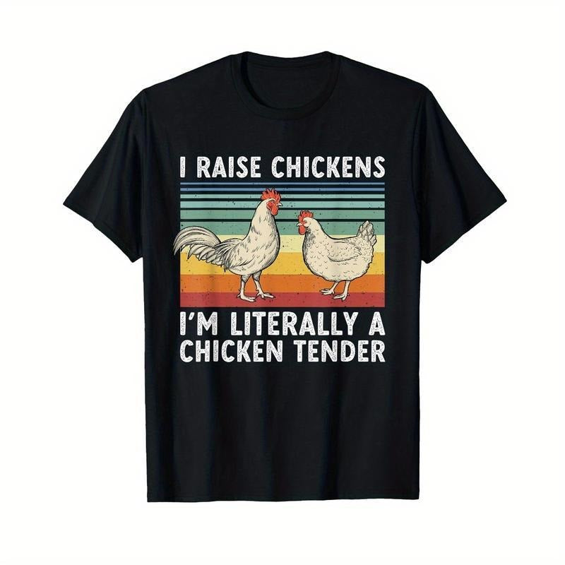 Funny Chicken Tender Poultry Men Women Farmer Hen T-Shirt graphic tee graphic t-shirts coryxkenshin merch blackwater...