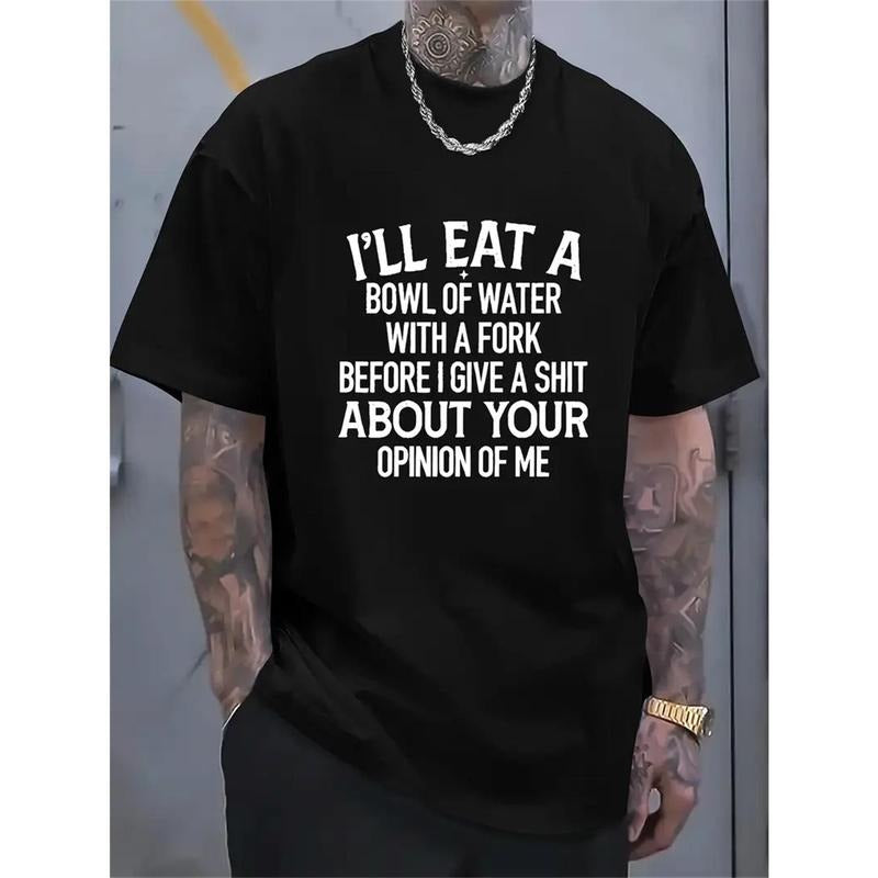 [Funny Cotton Tee] Funny Casual Men's Graphic Print Cotton T-Shirt