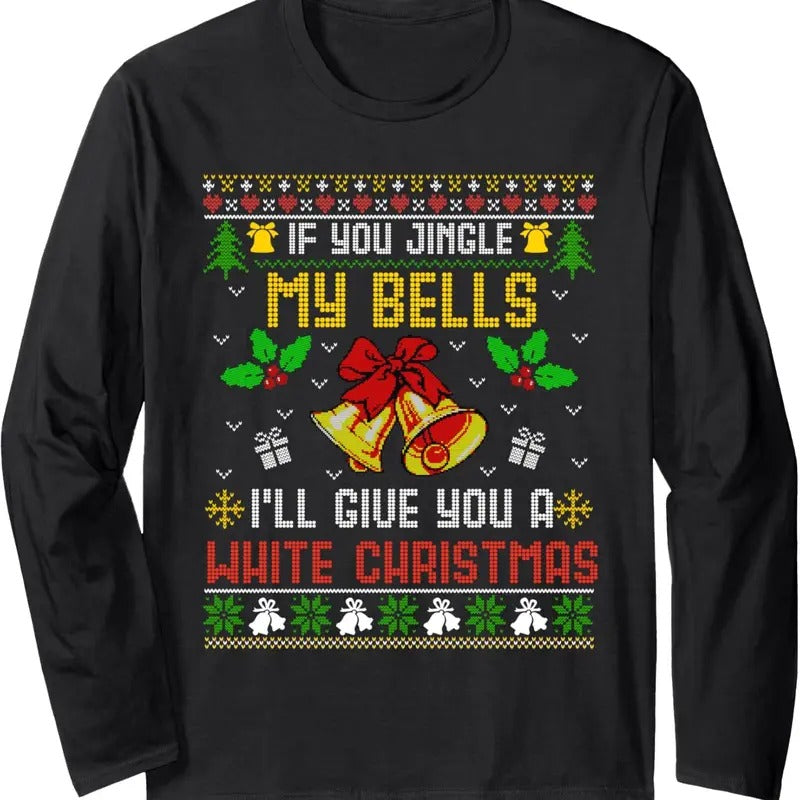 Funny Dirty Ugly Christmas Sweater Santa For Mens Xmas Long Sleeve T-Shirt Hoodie, Sweatshirt | HypeDripTees.com