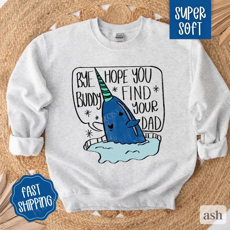 Funny Elf Sweatshirt, Cute Christmas Sweater, Women's Holiday Crewneck T-Shirts, Hoodie | HypeDripTees.com