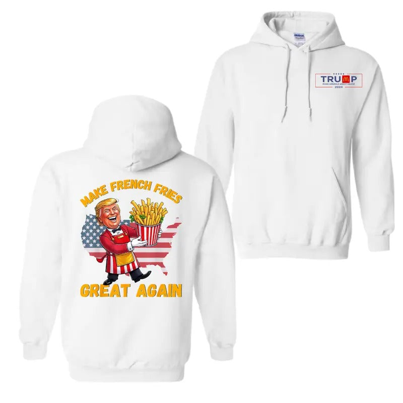 Funny French Fry Make French Fries Great Again Trump Hoodie, Trump Vance 2024 Shirt, For Women And Men Sweatshirt
