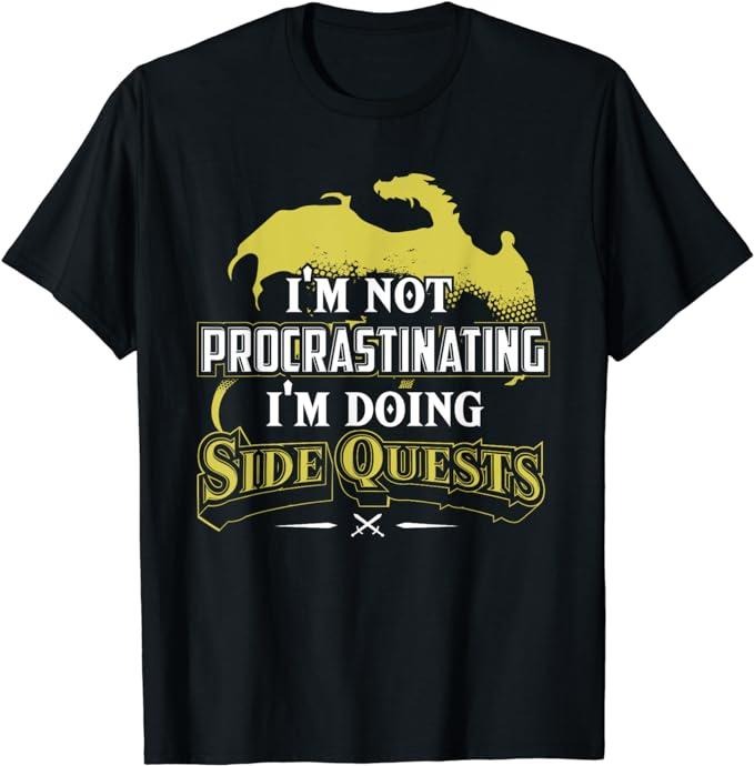 Funny Gamer Shirts, Special Gifts For Gamers, RPG Gamer T-Shirt I'm Doing Side Quests Menswear Casual Classic Hoodie,...