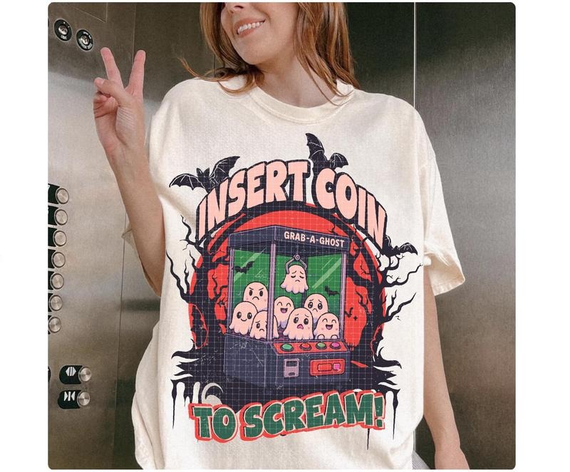 Funny Ghost tshirt Halloween Ghost Machine tshirt Little Boys Halloween tshirt Halloween Shirt Vintage Horror Halloween...