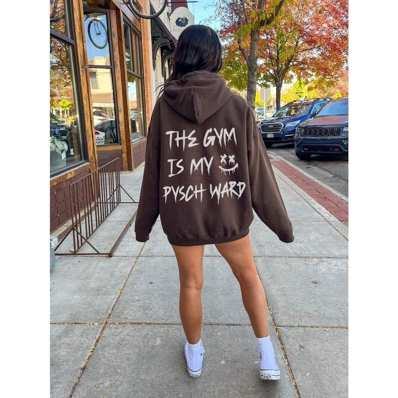Funny Gym Hoodie For Women Funny Fitness Hoodie Oversized Gym Sweatshirt Women Pump Cover Gym Rat Sweatshirt Workout...