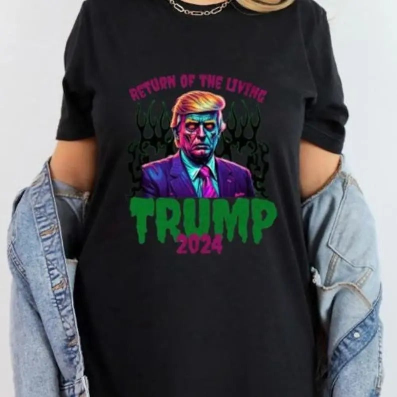 Funny Halloween T-Shirt, Return of the living SweatShirt, Trumpp Halloween Hoodie | HypeDripTees.com