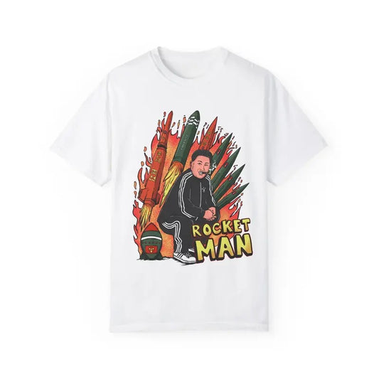 Funny Meme Rocket Man Shirt, Unisex Classic Cotton Tee, Retro Vintage Graphic Tee, Unisex Vintage Style Humorous Quote Merch Gift