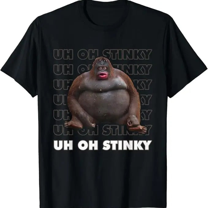 Funny Meme Shirts For Men, Uh Oh Stinky Funny T-Shirt Menswear Top Hoodie, Sweatshirt | HypeDripTees.com