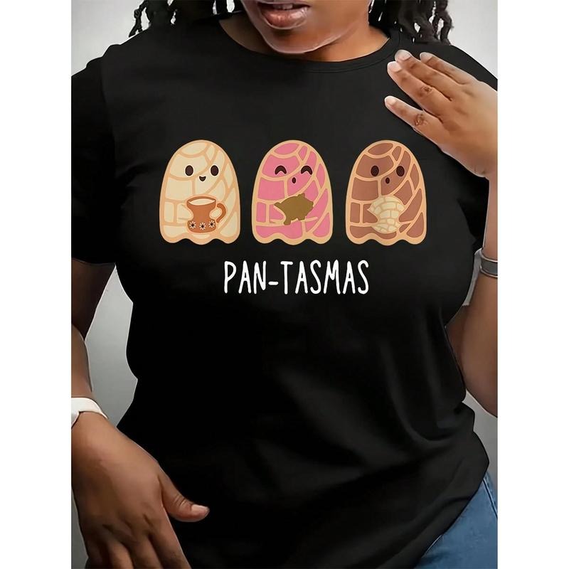 Funny Pantasmas Ghost Pan Dulce T-Shirt, Cute Ghost Conchas Tees, Latina Shirt, Mexican Halloween T-Shirt, Halloween Gift...