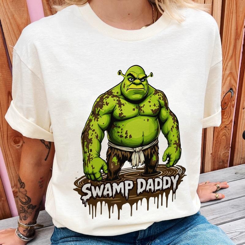 Funny Sherk Meme Shirt, Swamp Daddy Muddy Version, Shrekk Gift Tee, Shrekk Character T Shirt Hoodie, Sweatshirt