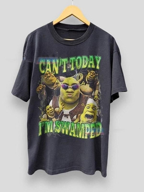 Funny Shrek Shirt I'm flooded today, Shrek Can't Shirt, hilarious meme shirt style 02 Hoodie, Sweatshirt | HypeDripTees.com