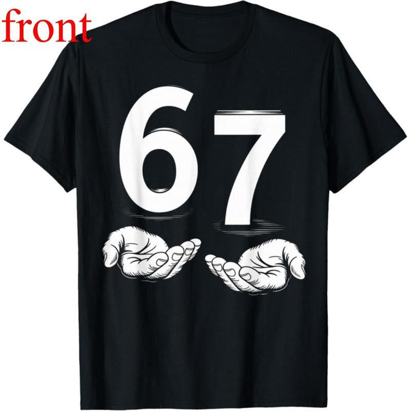 Funny Six Seven 6 7 Meme Gen Alpha Slang 6 7 Hands T-Shirt Six seven, 6-7, 67, six seven meme.internet meme, height joke,...