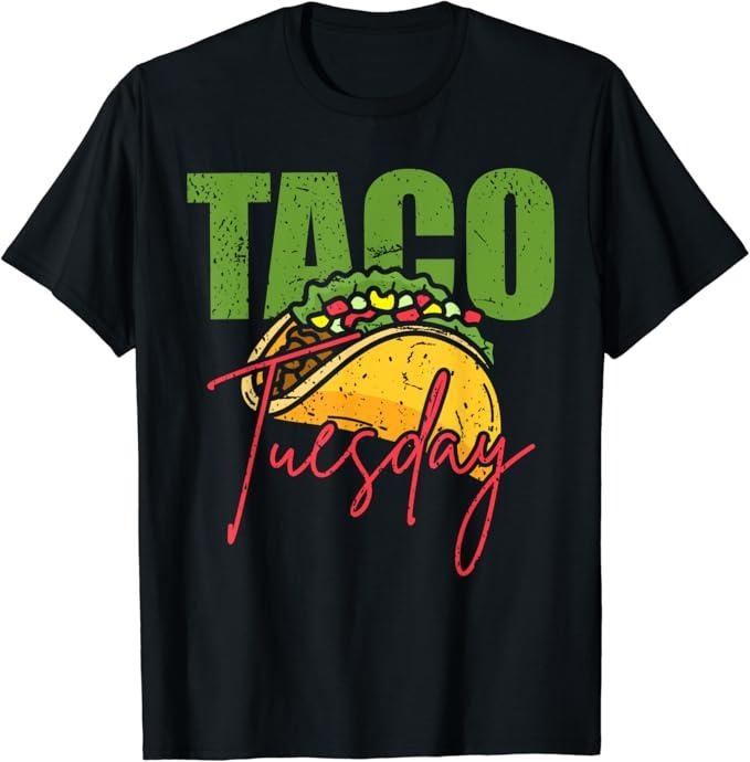 Funny Taco Shirts, Gifts For Mexican Food Lovers, Tuesday Foodie Mexico Taco T-Shirt Menswear Top Casual Classic Hoodie,...