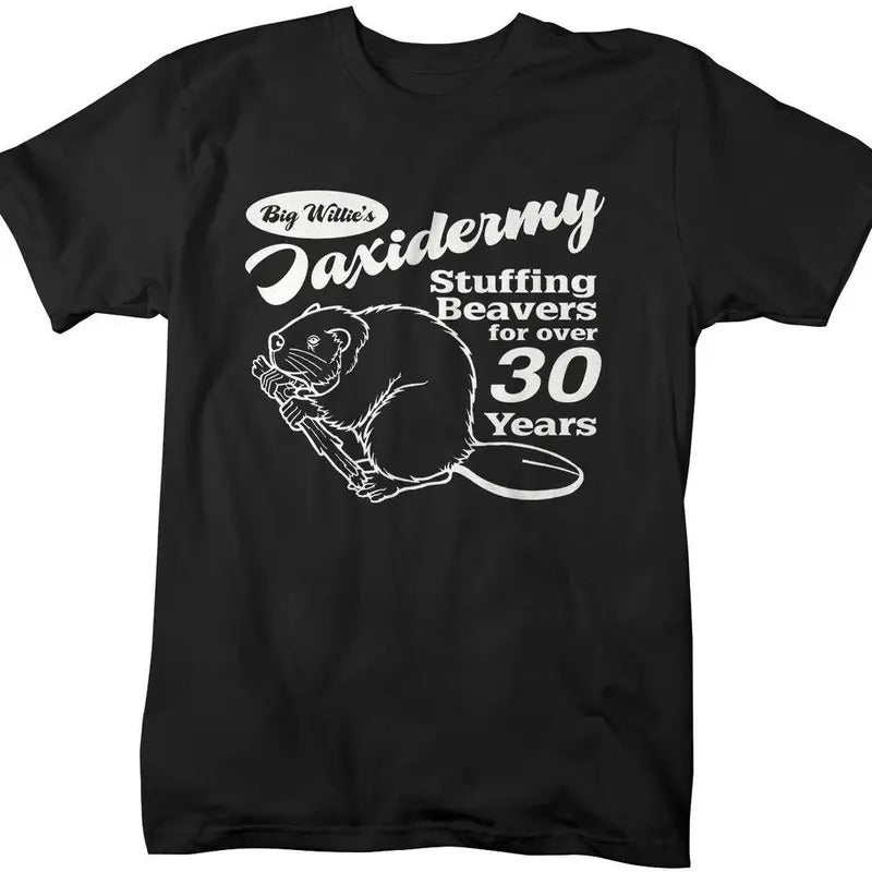Funny Taxidermy T-Shirt Offensive Stuffing Beavers Shirts Comfort Fabric Hoodie, Sweatshirt | HypeDripTees.com
